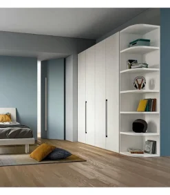 New SANTA LUCIA ARMADIO 4 ANTE CON LIBRERIA PN312 |