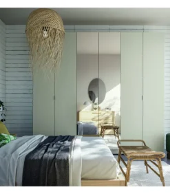 Outlet SANTA LUCIA ARMADIO BATTENTE ANTE CENTRALI SPECCHIO, 5 LARGHEZZE |