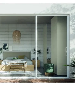 Outlet SANTA LUCIA ARMADIO BATTENTE ANTE CENTRALI SPECCHIO, 5 LARGHEZZE |