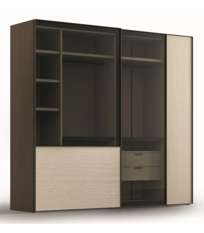 New SANTA LUCIA ARMADIO MODELLO NUIT CON 2 ANTE SCORREVOLI ANCHE IN VETRO_VERSIONE 1 |