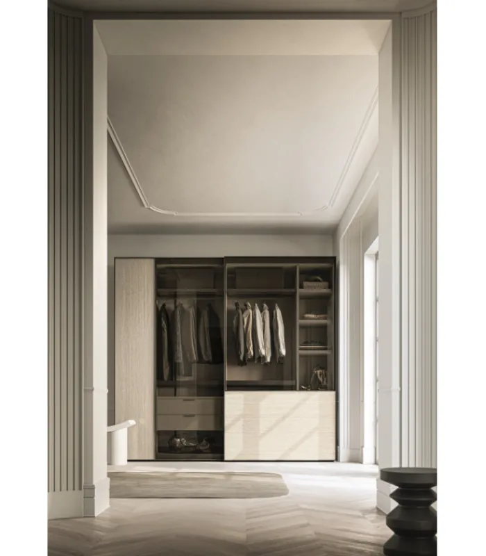 New SANTA LUCIA ARMADIO MODELLO NUIT CON 2 ANTE SCORREVOLI ANCHE IN VETRO_VERSIONE 1 |