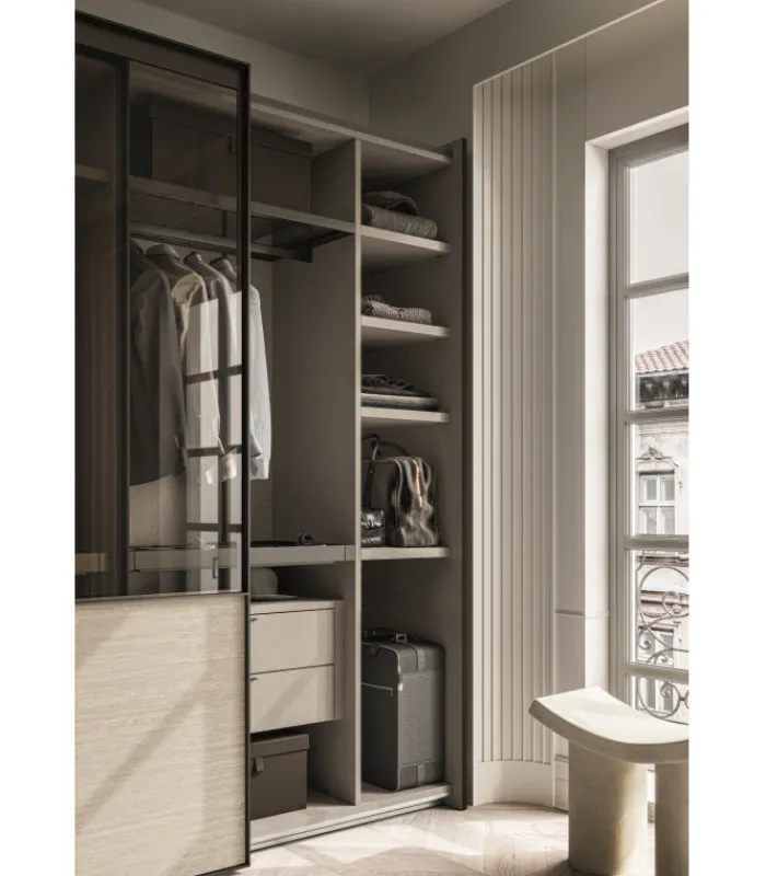 New SANTA LUCIA ARMADIO MODELLO NUIT CON 2 ANTE SCORREVOLI ANCHE IN VETRO_VERSIONE 1 |