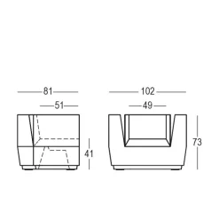 New PLUST BIG CUT ARMCHAIR |