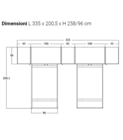 Clearance S. MARTINO MOBILI Cameretta con Ponte 17N |