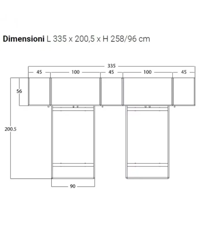 Clearance S. MARTINO MOBILI Cameretta con Ponte 17N |