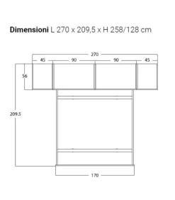 New S. MARTINO MOBILI Cameretta con Ponte 25N |