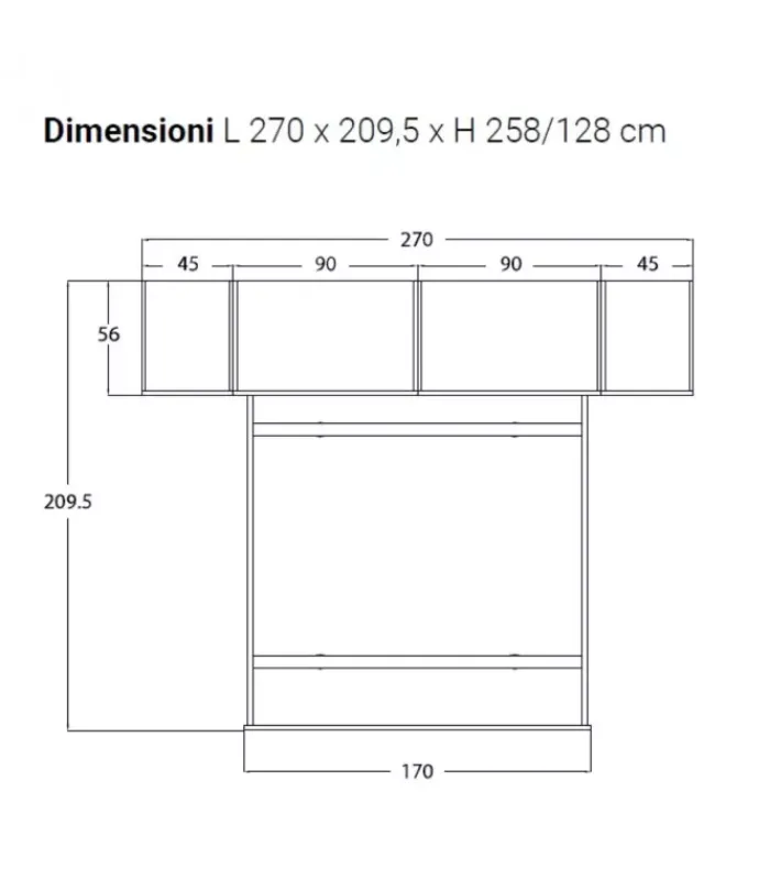 New S. MARTINO MOBILI Cameretta con Ponte 25N |