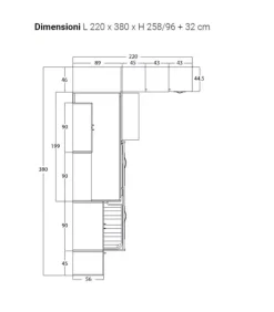 Online S. MARTINO MOBILI Cameretta con Soppalco 34N |