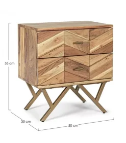 New CONTEMPORARY STYLE COMODINO 2C RAIDA