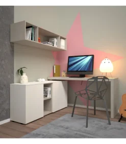 Online SANTA LUCIA COMPOSIZIONE SCRIVANIA AD ANGOLO CON LIBRERIA APPESA |