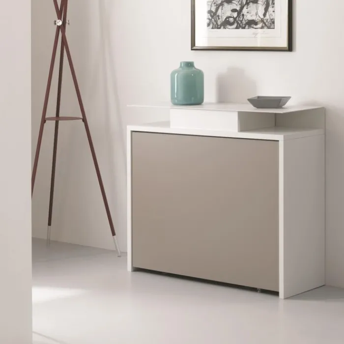 New PEZZANI CONSOLLE ARCHIMEDE CASSETTO CON 6 SEDIE |