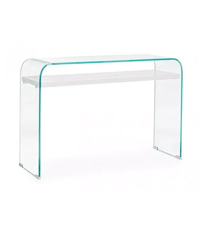 Sale CONTEMPORARY STYLE CONSOLLE 2P LINE WOOD BIANCO 110X35