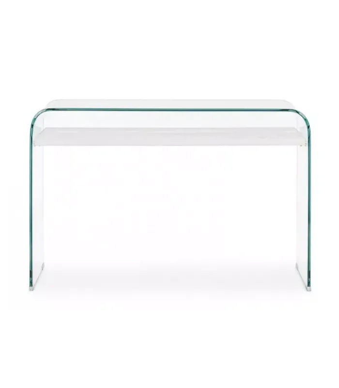 Sale CONTEMPORARY STYLE CONSOLLE 2P LINE WOOD BIANCO 110X35