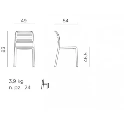 Best NARDI Costa Bistrot sedia |