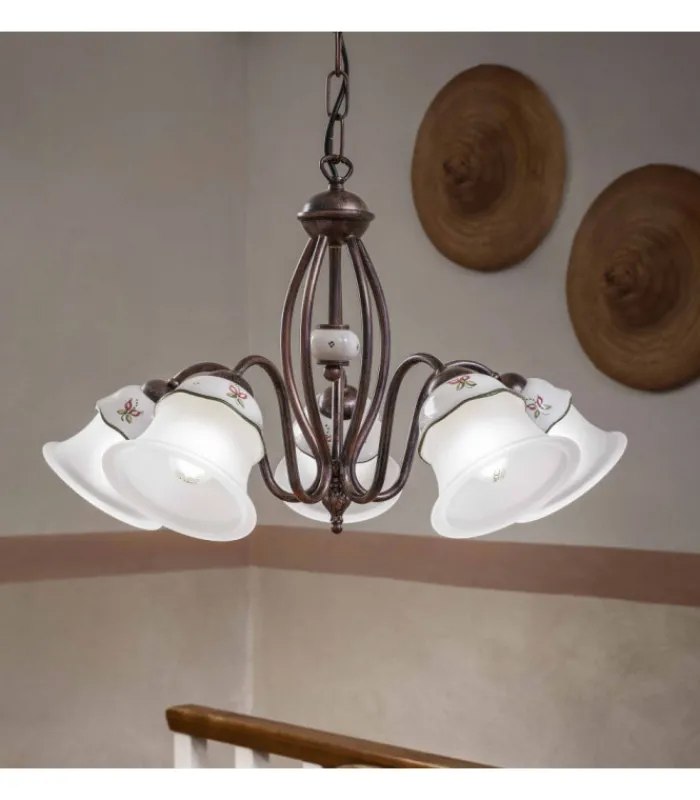 Fashion FERROLUCE FERRARA LAMPADARIO 5 LUCI |