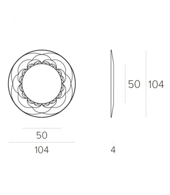 Hot TARGET POINT FLOWER specchiera|
