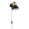 Fashion CONTEMPORARY STYLE LAMPADA PARETE BROOKLYN OTTONE-NERO OP