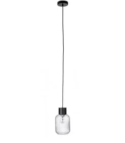 Discount CONTEMPORARY STYLE LAMPADARIO 1LUCE SHOWY TRASP-NERO