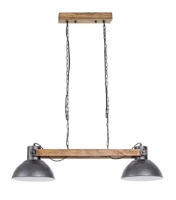New CONTEMPORARY STYLE LAMPADARIO 2LUCI ODESSA ANTRACITE