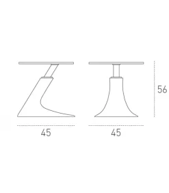Clearance TARGET POINT LEAF CORNER tavolino |