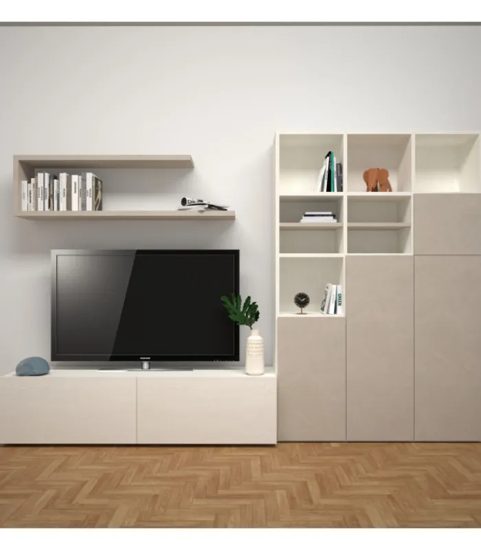 Hot SANTA LUCIA Libreria con basi porta TV L.324 cm |
