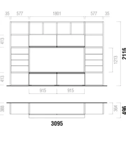 Clearance SANTA LUCIA LIBRERIA HND058|