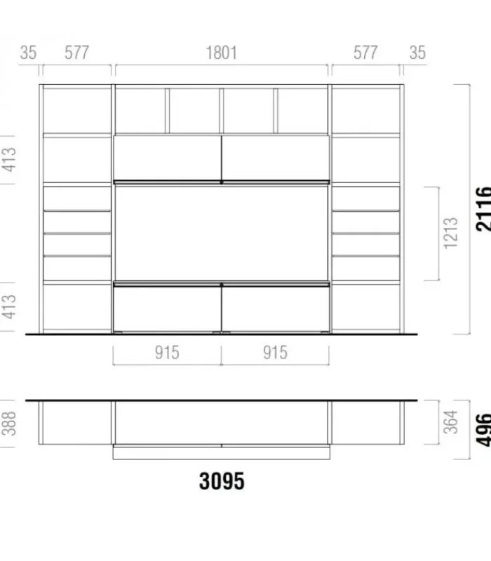 Clearance SANTA LUCIA LIBRERIA HND058|