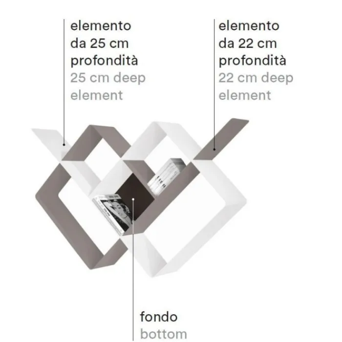 Discount PEZZANI LIBRERIA MONDRIAN 04 |