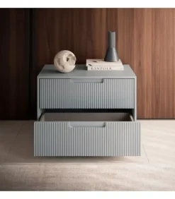 Fashion SANTA LUCIA Mesilla de noche Quadro Grecato con 2 cajones