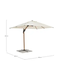 Discount CONTEMPORARY STYLE OMBRELLONE BRACCIO ORION 2X3 NAT-BEIGE T