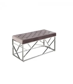 New CONTEMPORARY STYLE PANCA RAYAN VELLUTO GRIGIO 97X44