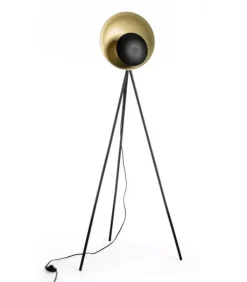 Best CONTEMPORARY STYLE PIANTANA DESIGN TREPPIEDE NERO-ORO H156