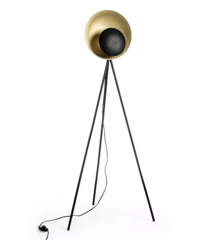 Best CONTEMPORARY STYLE PIANTANA DESIGN TREPPIEDE NERO-ORO H156