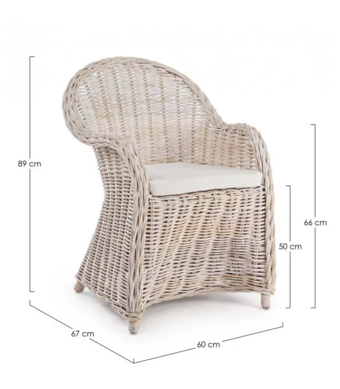 Fashion CONTEMPORARY STYLE POLTRONA C-C MARTIN NEW BIANCO