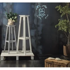 Hot F.lli MIRANDOLA Porta vasi colonna in legno |