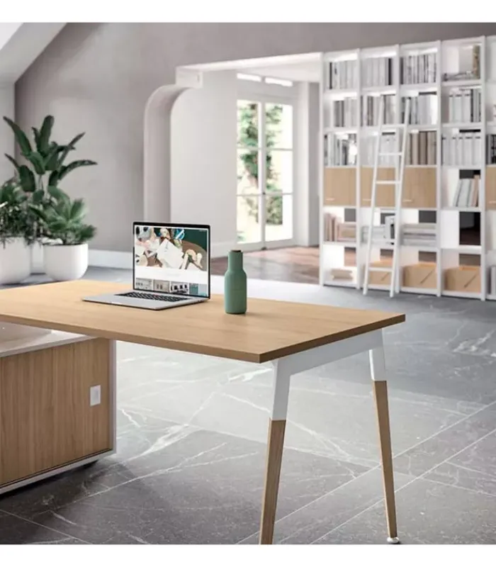 Online QUADRIFOGLIO OFFICE SCRIVANIA X3 COMPONIBILE |