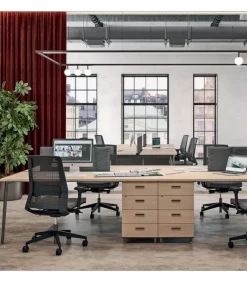 Online QUADRIFOGLIO OFFICE SCRIVANIA X3 COMPONIBILE |