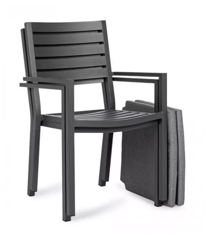 New CONTEMPORARY STYLE SEDIA C-BR C-C HELINA ANTRACITE LH32