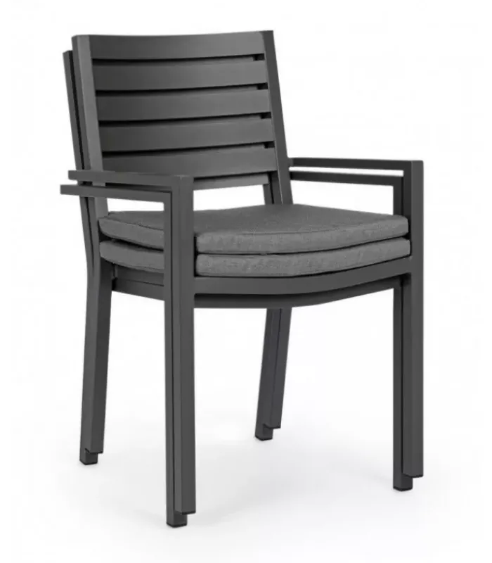 New CONTEMPORARY STYLE SEDIA C-BR C-C HELINA ANTRACITE LH32