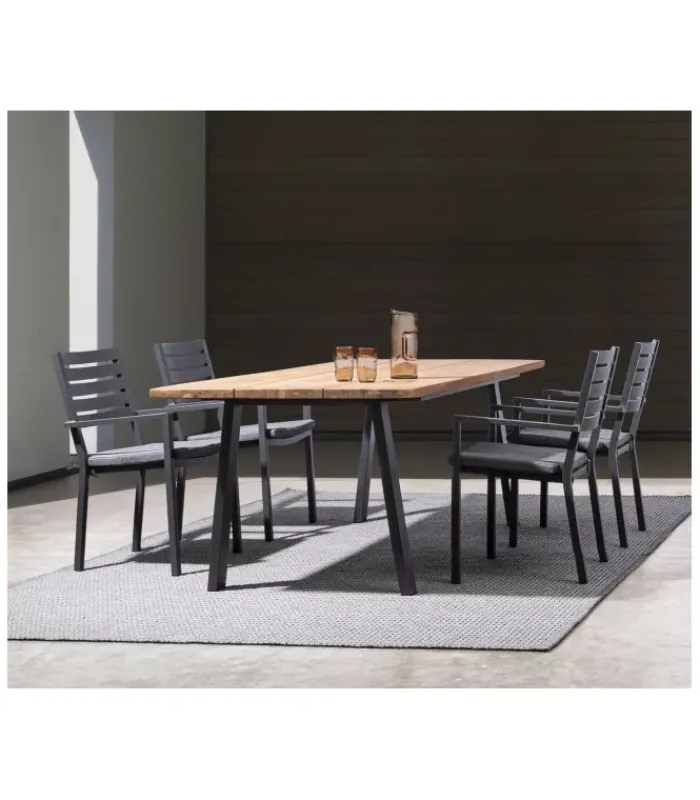 New CONTEMPORARY STYLE SEDIA C-BR C-C HELINA ANTRACITE LH32