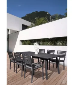 New CONTEMPORARY STYLE SEDIA C-BR C-C HELINA ANTRACITE LH32