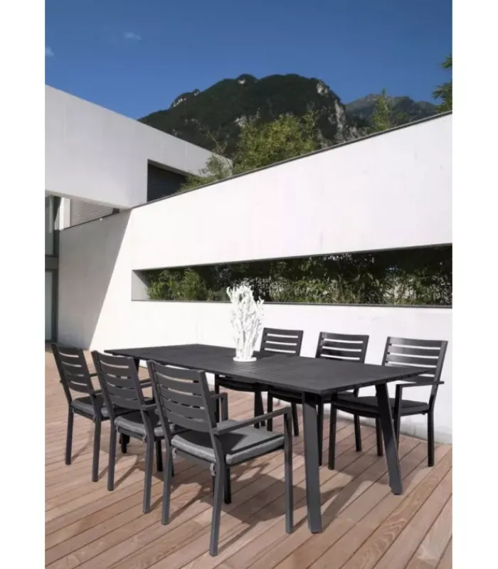 New CONTEMPORARY STYLE SEDIA C-BR C-C HELINA ANTRACITE LH32