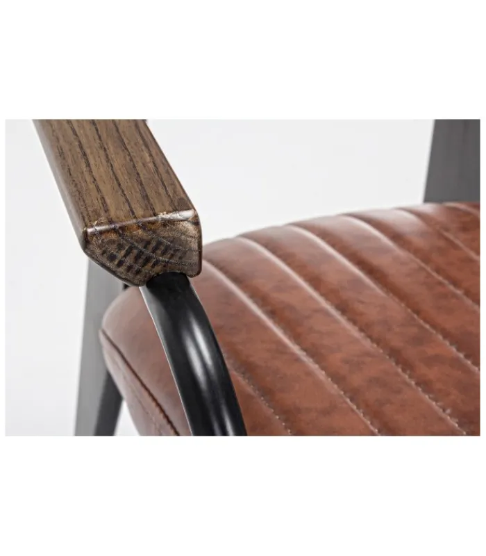 Best CONTEMPORARY STYLE SEDIA C-BR NELLY ARANCIO SCURO VINTAGE