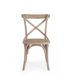 Clearance CONTEMPORARY STYLE SEDIA CROSS GRIGIO NATURALE