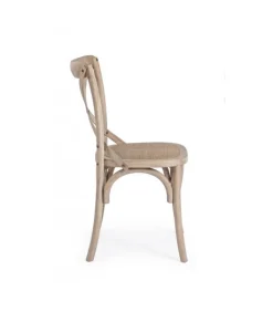 Clearance CONTEMPORARY STYLE SEDIA CROSS GRIGIO NATURALE