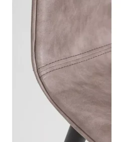 Clearance CONTEMPORARY STYLE SEDIA KYRA NERO PU BEIGE VINTAGE