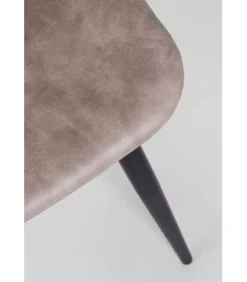 Clearance CONTEMPORARY STYLE SEDIA KYRA NERO PU BEIGE VINTAGE