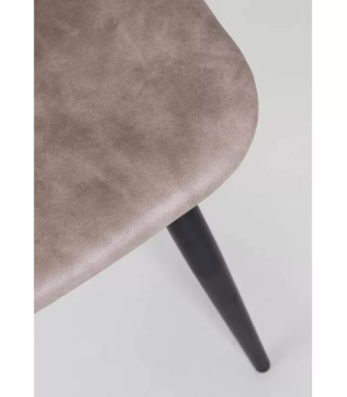 Clearance CONTEMPORARY STYLE SEDIA KYRA NERO PU BEIGE VINTAGE