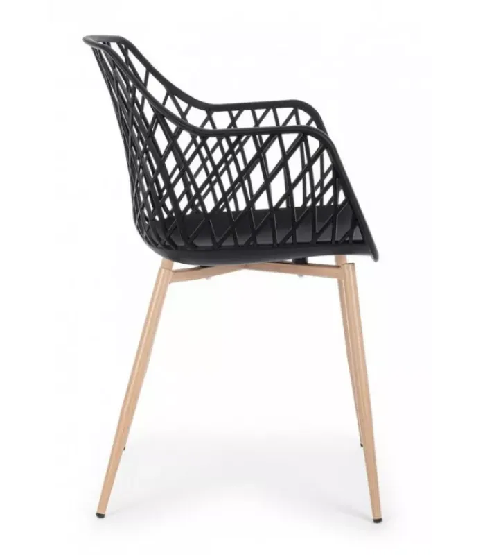 New CONTEMPORARY STYLE SEDIA OPTIK NERO