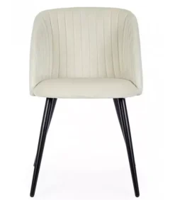 New CONTEMPORARY STYLE SEDIA QUEEN VELVET BIANCO